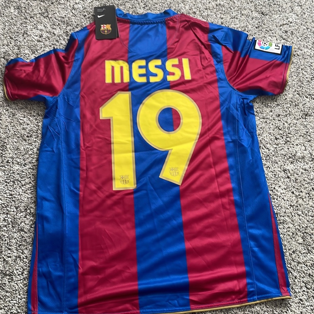 2007-2008 MESSI FC BARCELONA RETRO JERSEY SHIRT #19